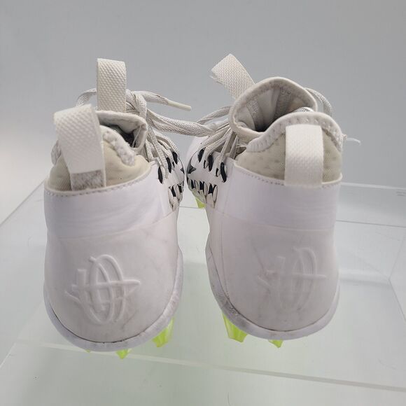 Nike Alpha Huarache 6 Elite LAX 880409 107 Lacrosse Cleats White Shoes Men 8.5